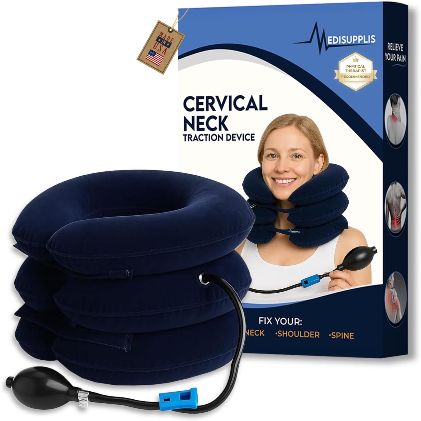 Air Relief Neck Stretcher– Blue
