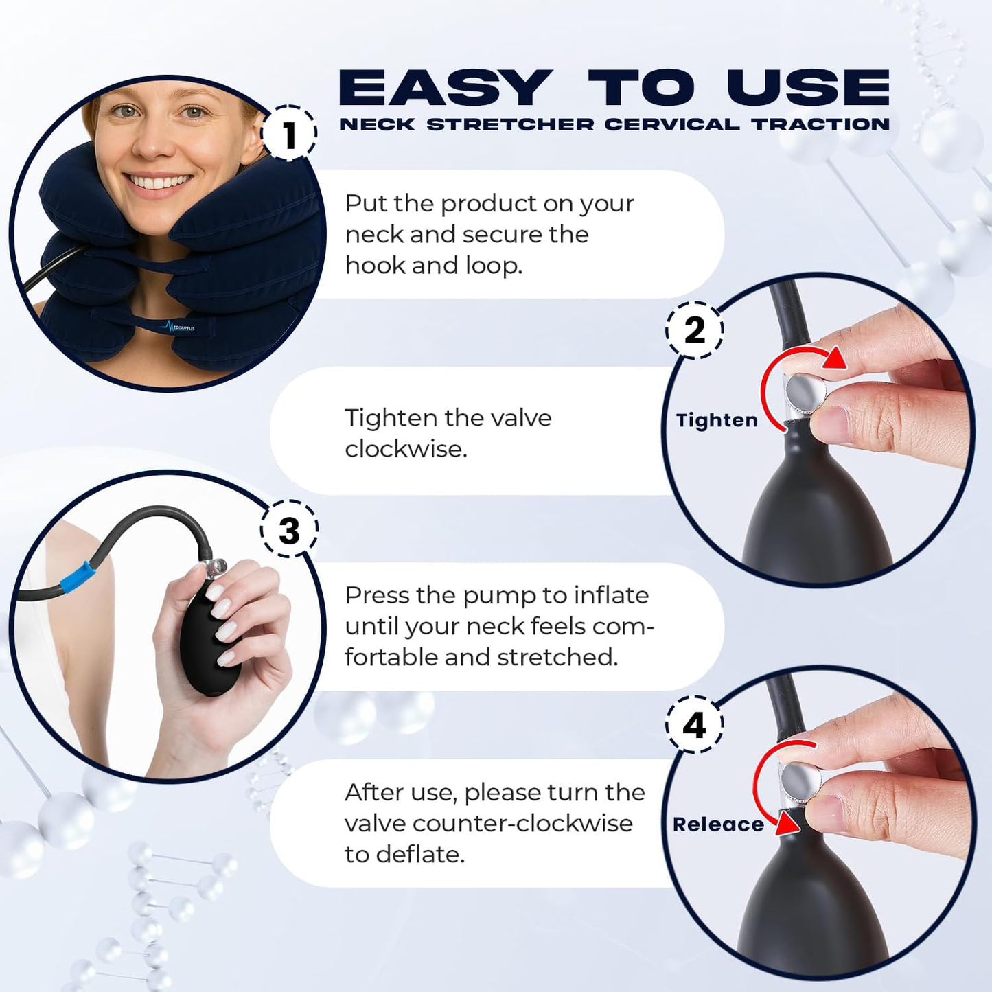 Air Relief Neck Stretcher– Blue