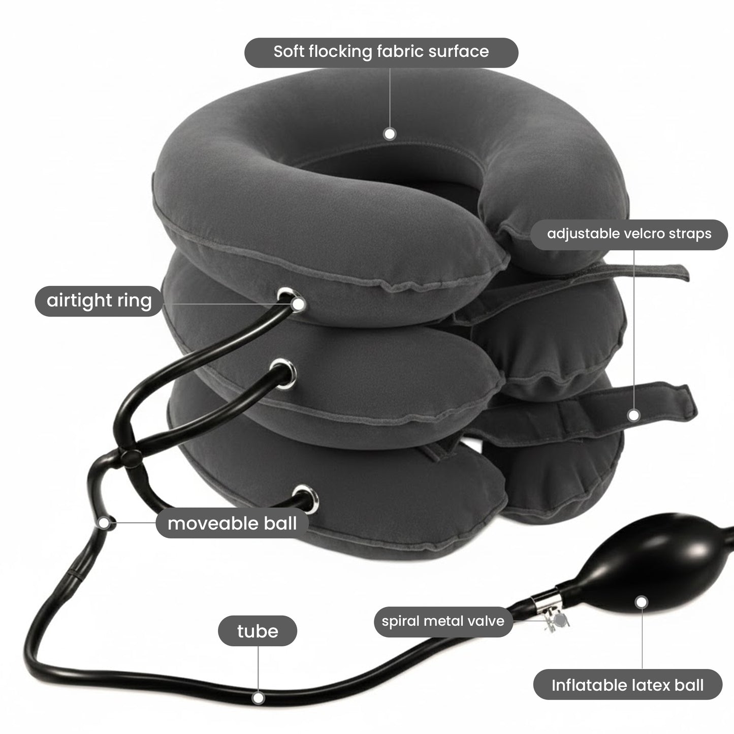 Air Relief Neck Stretcher– Grey