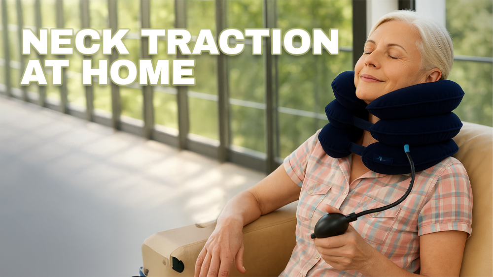 Neck Traction at Home: How a Cervical Relief Device Reduces Stiffness & Improves Sleep?
