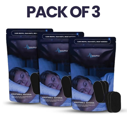 Medisupplis Anti-Snoring Mouth Tape for Sleeping – 3 Pack (90pcs)